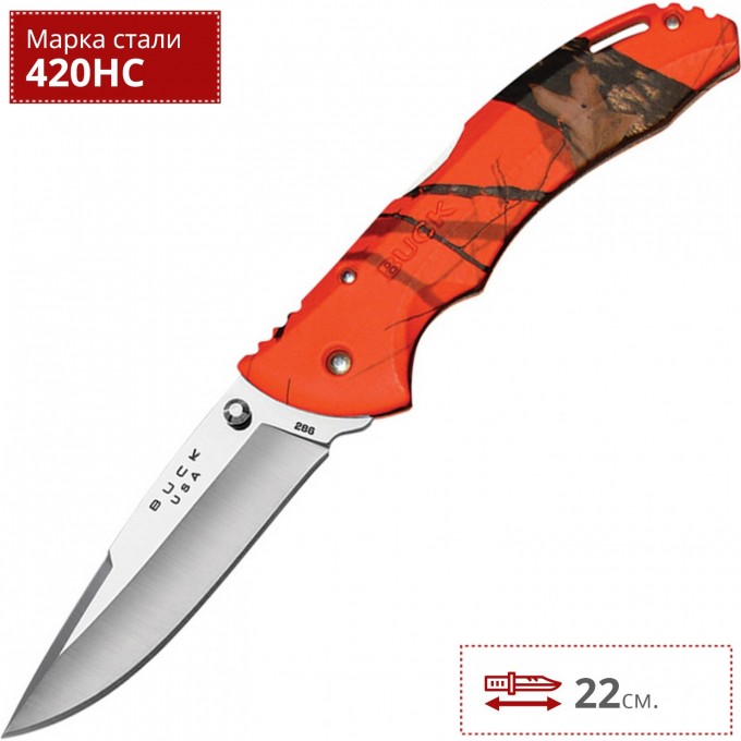 Нож BUCK 0286CMS9 BANTAM ORANGE BLAZE B0286CMS9 Нож BUCK 0286CMS9 BANTAM ORANGE BLAZE B0286CMS9